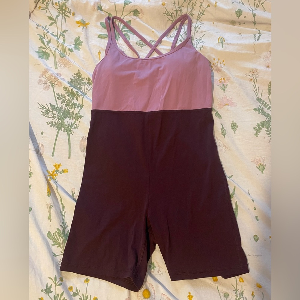 Pink & Plum Old Navy Workout Onesie